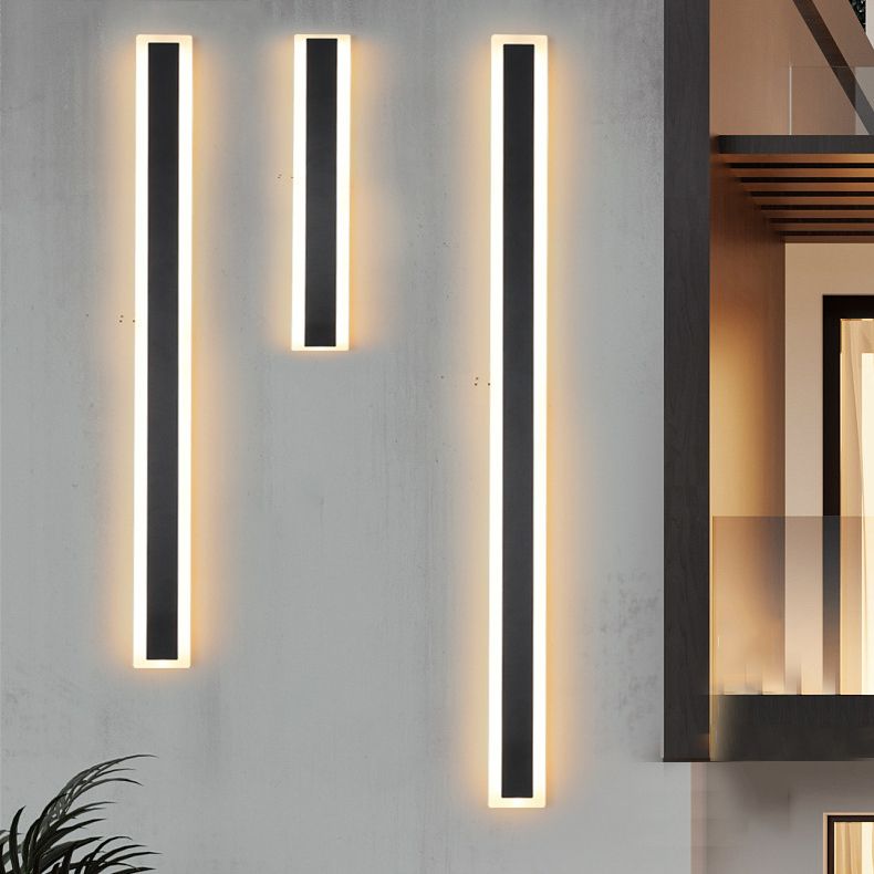 Lámparas de drogadictos lineales de estilo moderno metal 1 iluminación de pared de pared