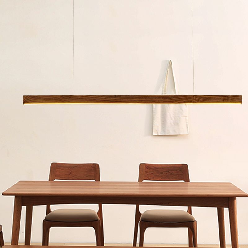 1 Light Linear Island Lighting Fixtures Contemporary Wood Island Light Fixtures