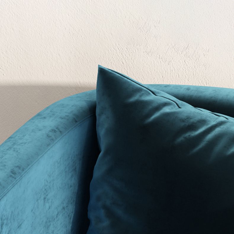 Scandinavian Armless Solid Back Chair for Home Fabric Dining Side Chair