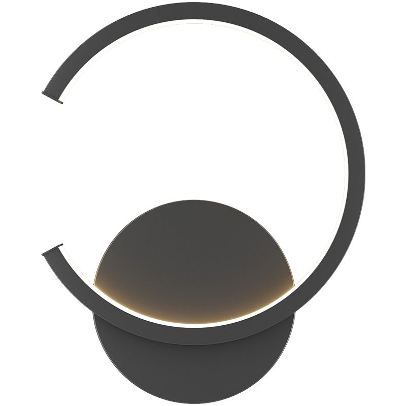 Modern Minimalist Style Regular Wall Mounted Light Fixture Metal 1 Light Wall Light Sconces for Living Room