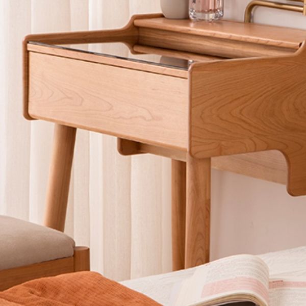 Modern Mirrored Glass Drawers Make-up Vanity with Storage for Bedroom