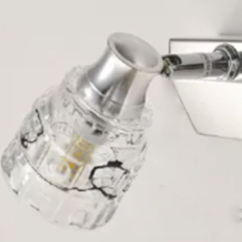 Makeup Mirror Light Modern Simple Stainless Steel Mirror Lamp Fixture for Bathroom Toilet