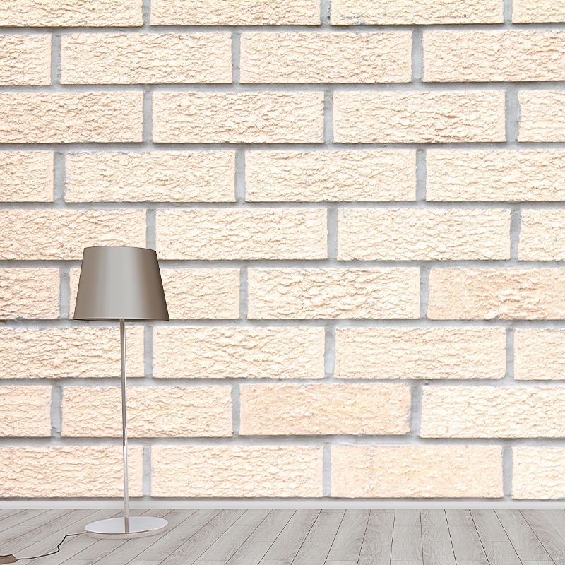 Brick Wall Style Mural Moisture Resistant Living Room Bedroom Wall Covering