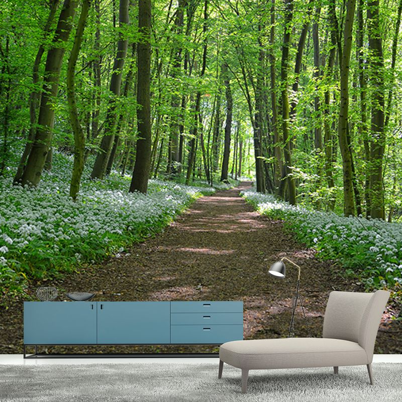 Full Size Water Resistant Forest Mural Wallpaper Modern Wall Decor, Made to Measure
