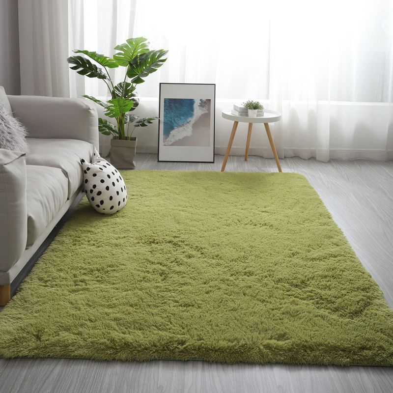 Multicolor Modern Area Carpet Polyester Solid Indoor Rug Non-Slip Backing Carpet for Living Room
