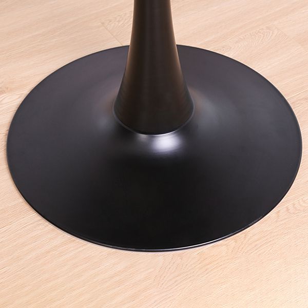 Metal Contemporary Round Dining Table Tulip Base Table for Dining Room and Kitchen