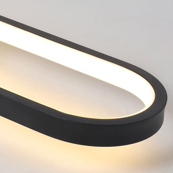 Lámpara de techo de metal de estilo moderno con montaje empotrado LED de pasillo oblongo y lámpara ajustable