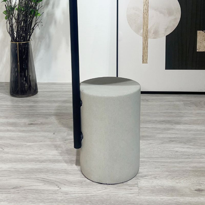 Pedestal Accent Side Table with Metal Top Side End Snack Table