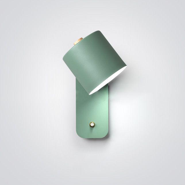 Estilo moderno nórdico 1 luz de pared de metal ligero de pared ligera para sala de estar para sala de estar