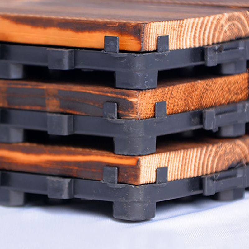 Wood Deck/Patio Flooring Tiles Snapping Installation Floor Board Tiles