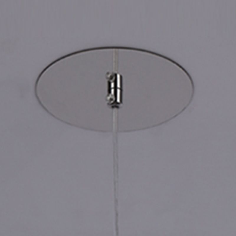 Zeitgenössischer Stil Zylinderform Pendelleuchte Leuchtmetall 1 Leichte Hanglampe in Silber