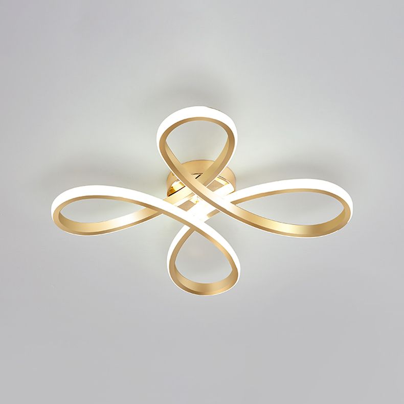 Plafonnier en métal Style nordique LED doré proche de l'éclairage de plafond