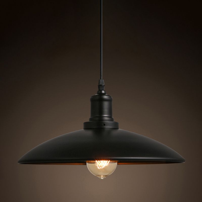 1 Copertura in pentola leggera a sospensione in stile industriale Metal Appeding Illuminazione per soggiorno