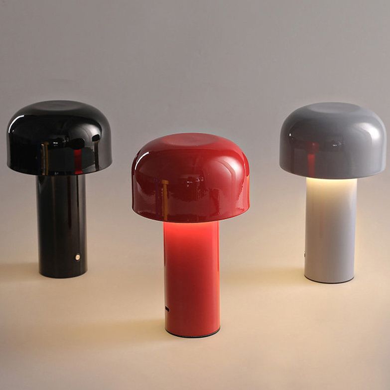 Metal Mushroom Night Table Lamp Minimalist-Style LED Table Light