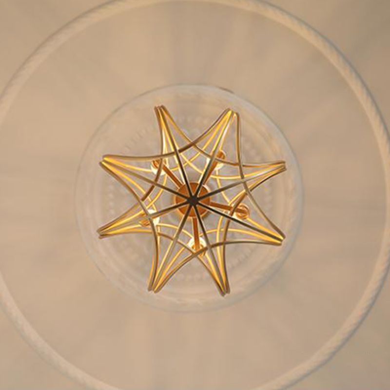 Lampe à lustre suspendue traditionnelle Global Iron Suspension Prendante Pendante