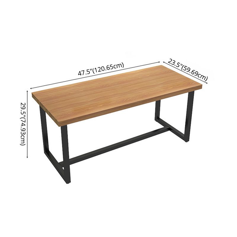 Industrial Wooden Dining Room Set with Rectangle Table Formal Dining Table Furniture