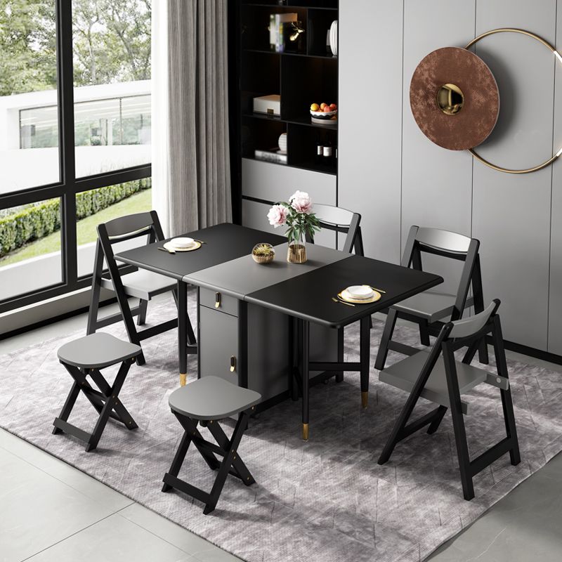 Contemporary Style Table Solid Wood Dining Table Rectangle for Dining Room