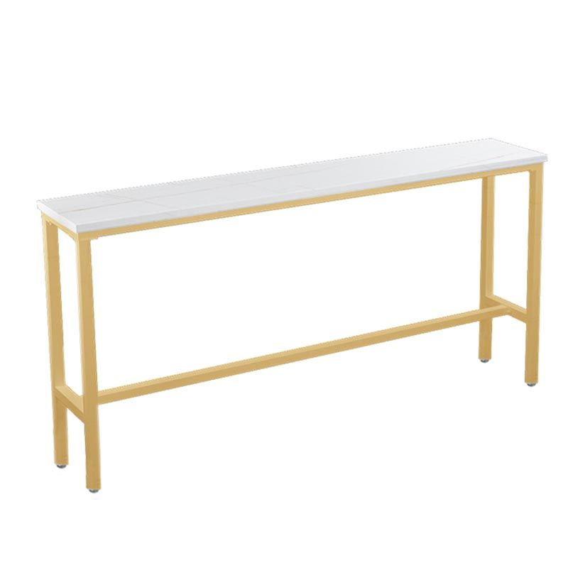 Balcony Bar Height Counter Height Table Modern Rectangle Footrest Pub Table