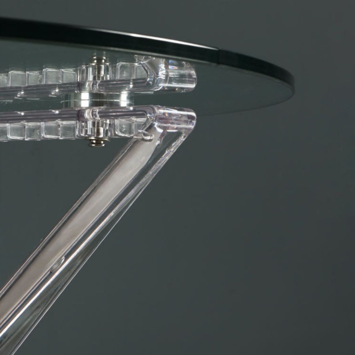 Tavolo da pranzo in stile moderno 31,5 "tavolo da pranzo in vetro rotondo in vetro per uso domestico