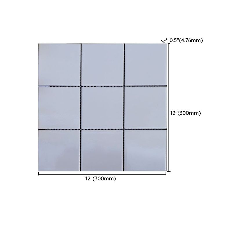 Black and White Wall Tile Mixed Material Mosaic Sheet Wall & Floor Tile