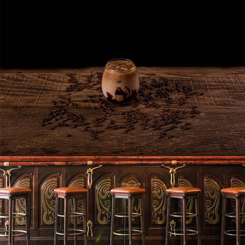 Customized Strong Aroma Coffee Mural Wallpaper Stain Resistant Wall Covering for Coffee Shop