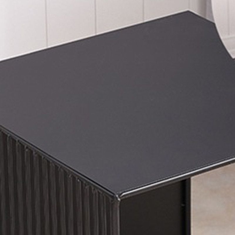 Square Nesting Coffee Table Set Metal Frame Coffee Cocktail Table with Shelf