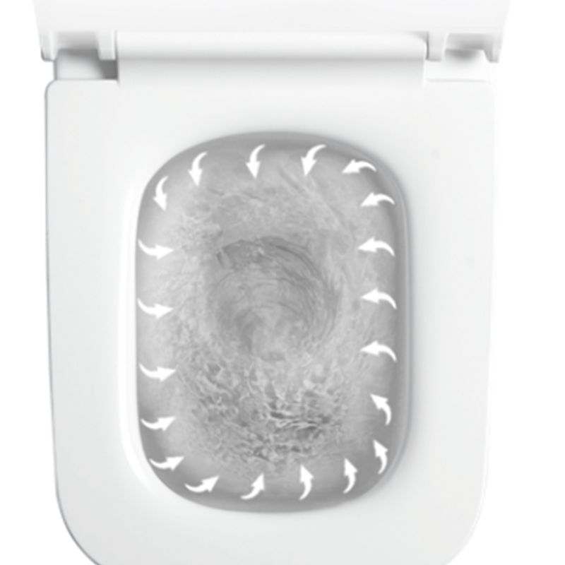 Contemporary One Piece Toilet Bowl Wall Hung Urine Toilet for Bathroom
