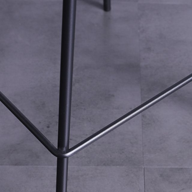 Modern 1/4 Pieces Bar Table Set Rectangle Stone Counter Table with Backrest Stools