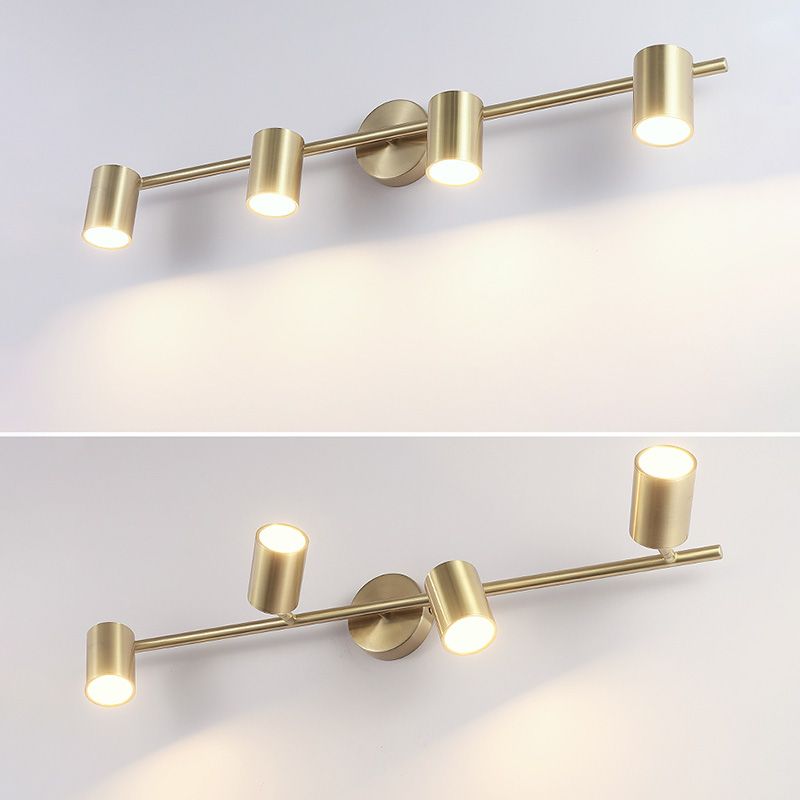 Postmodern Cylinder Vanity Sconce Lights Aluminum Wall Mount Light Fixture for Bathroom