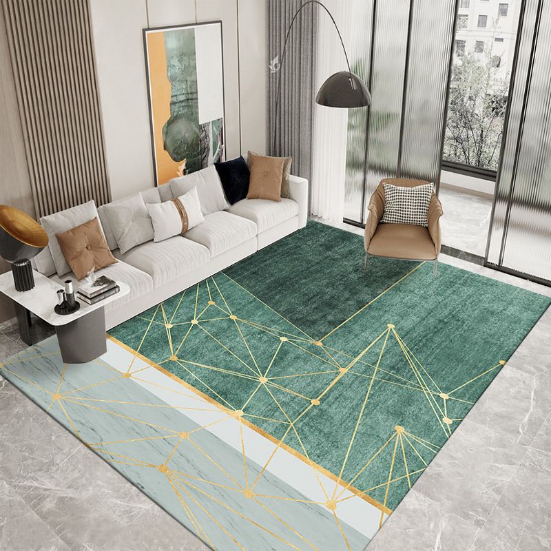 Tapis d'intérieur moderne gris en Polyester, bloc de couleur, antidérapant, pour la décoration de la maison
