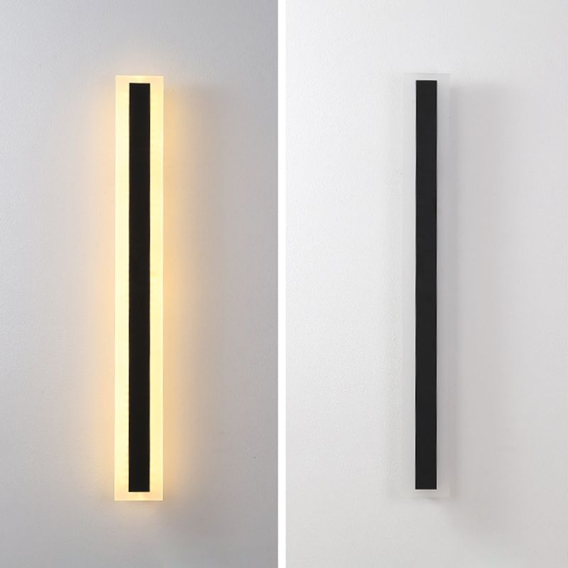 Éclairage de mur de métal linéaire