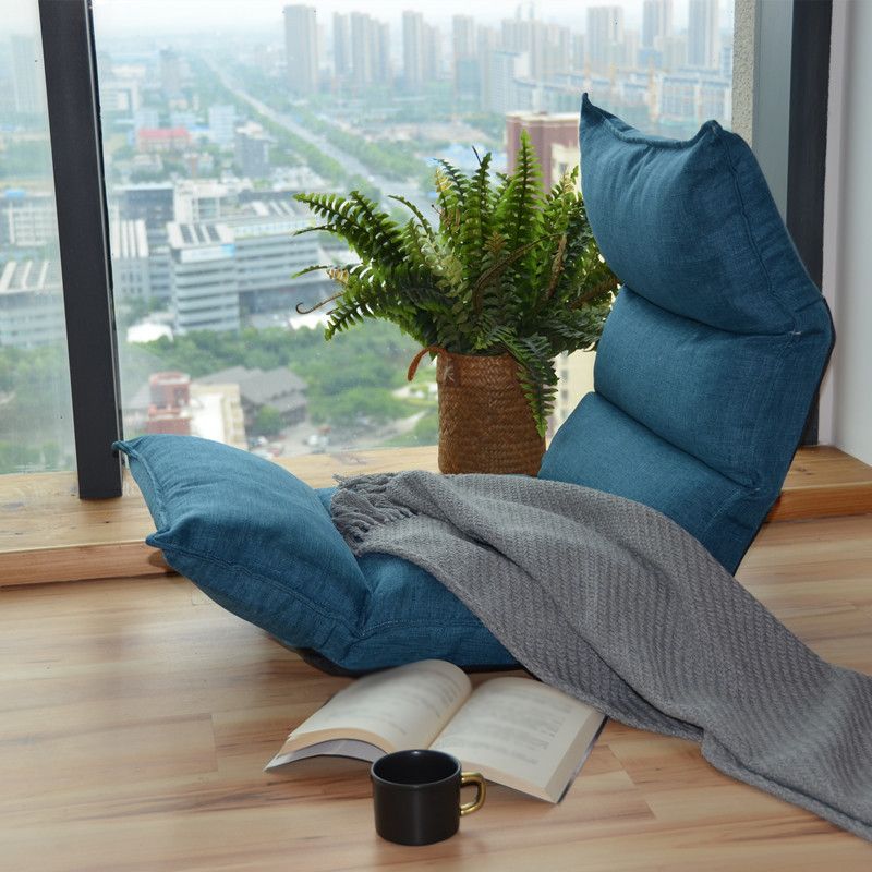 Linen Convertible Chair Cushion Back Modern Chair for Living Room