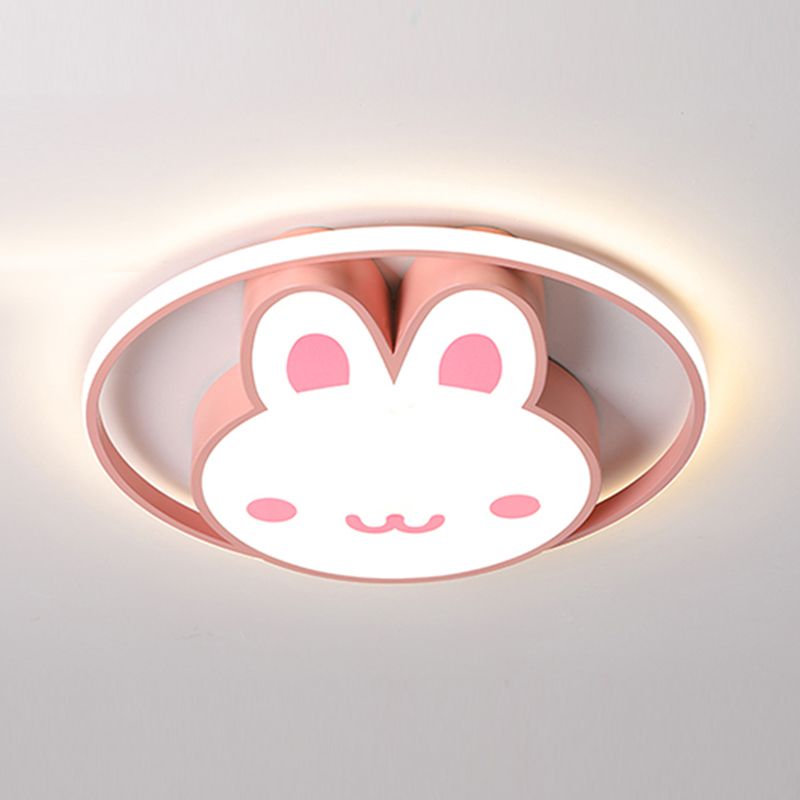 Plafonnier LED en forme de lapin, design moderne et Simple, luminaire décoratif d'intérieur, idéal pour un salon
