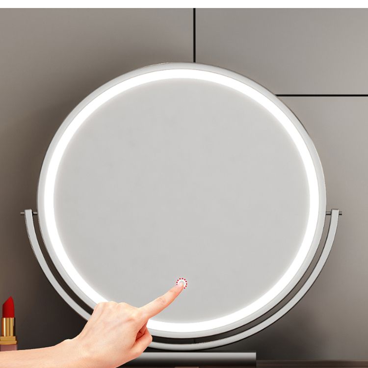 Vanity Mirrored Wood Dressing Table Glass Top Make-up Vanity