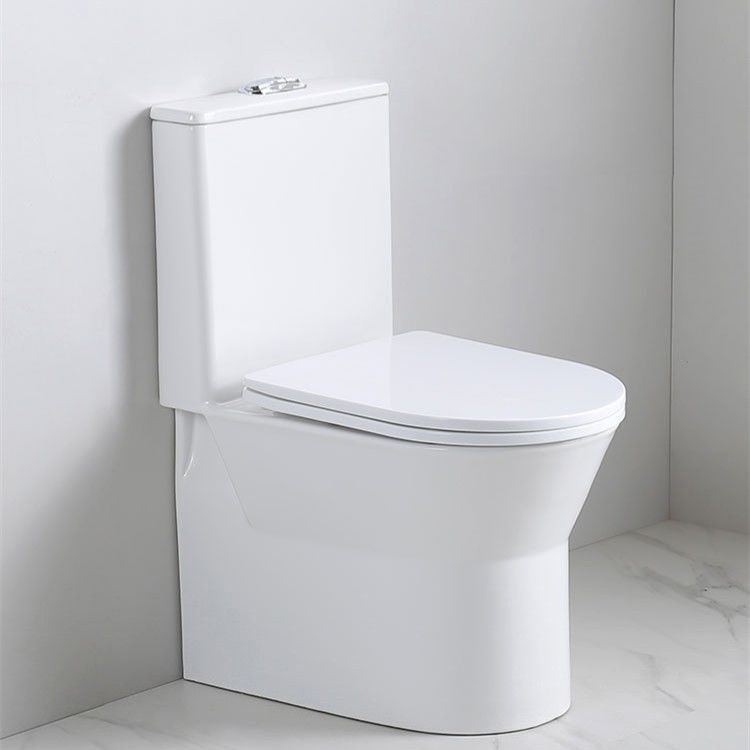 Modern Siphon Jet Toilet Floor Mount Urine Toilet with Toilet Seat