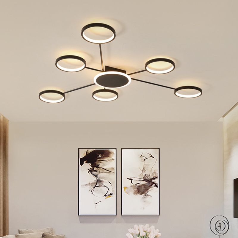 Ringe Metall Deckenmontage Leuchte moderne LED-Deckenleuchte