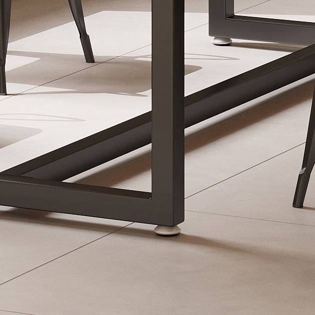 Industrial Wood Dining Table Set 1/2/5 Pieces with Metal Base Kitchen Furniture Set