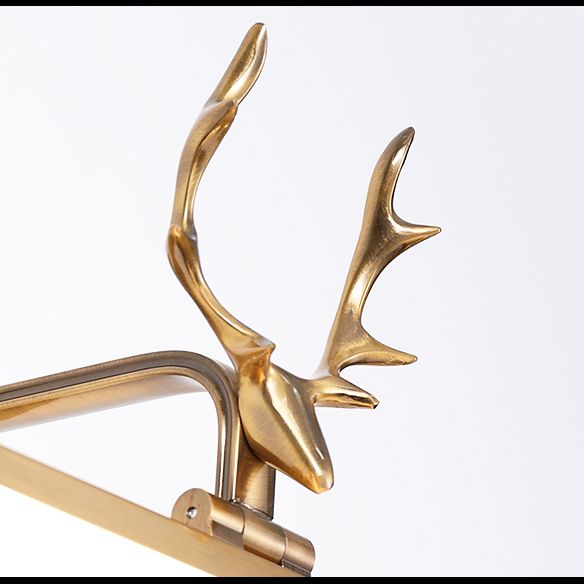 American Style Linear Vanity Lighting Fixtures with Antlers Acrylic Vanity Sconce