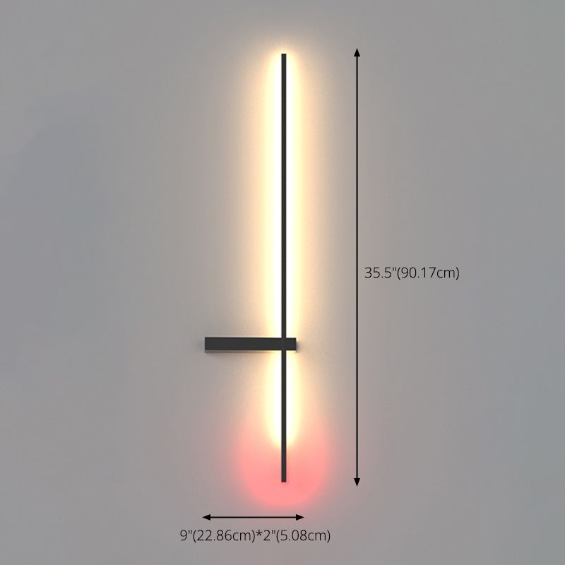 Lineaire wandlichtwagentjes moderne minimalistische stijl acryl wandlicht