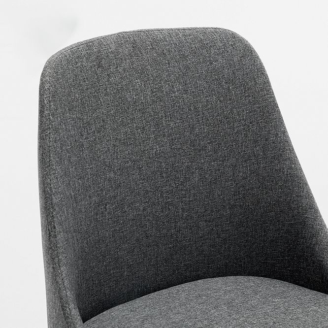 Fabric Dining Side Chair Glam Style Indoor Parsons Armless Chair of 17'' Wide