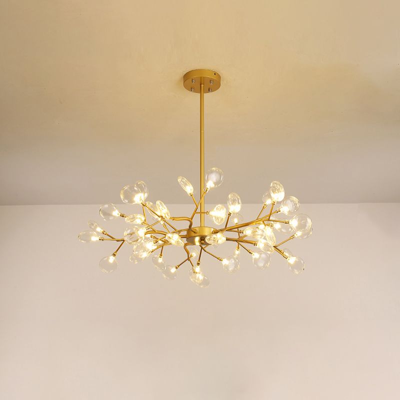 Lumo a forma di foglia Light Modernista Metalista LED LED Brass Aione dell'illuminazione a sospensione