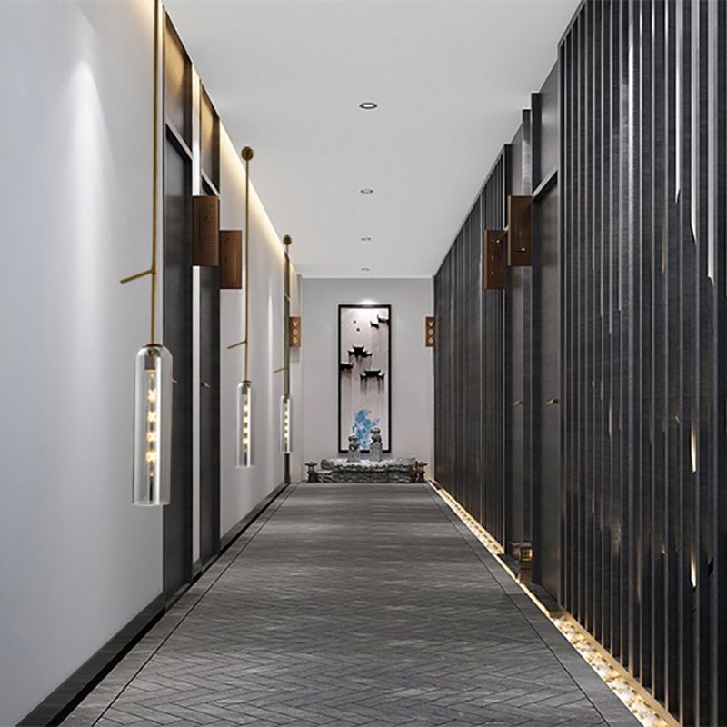 Moderne Wandhalterung Licht 1 Licht Wandleuchte mit Glasschatten für Schlafzimmer