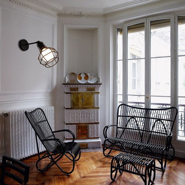 American Industrial Style Shaded Sconce Wall Light Metal 1 Light Sconces