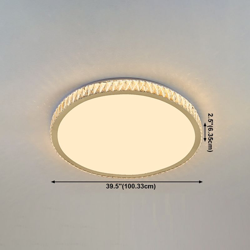 Plafonnier LED encastré en cristal, éclairage de plafond, salon, salle à manger, chambre à coucher