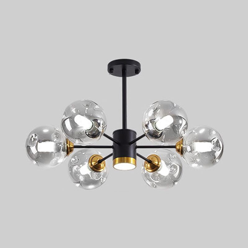 Lampade del lampadario in metallo sputnik moderno lampada sospesa per soggiorno