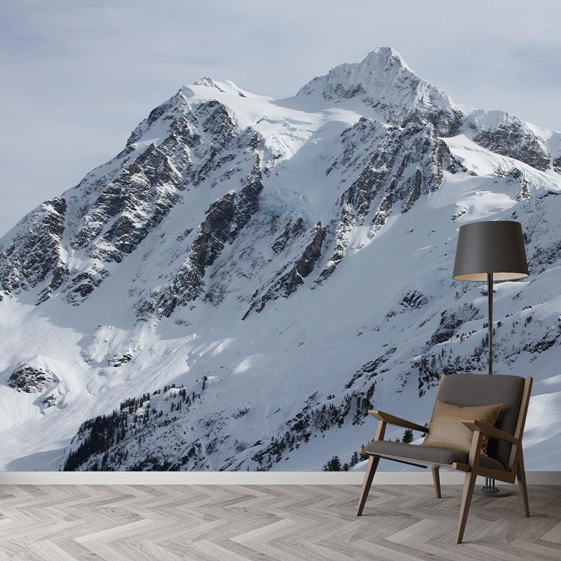 Mountain Scenery Photography Landscapes Mural Eco-friendly Wallpaper for Bedroom