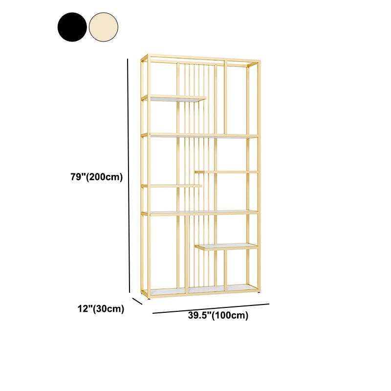 Libreria etagere aperta industriale telaio in ferro -scaffale in legno fabbricato scaffale