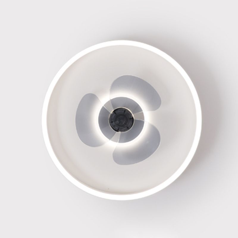 2 Light Ceiling Fan Light Modern Style Metal Ceiling Fan Light for Dining Room