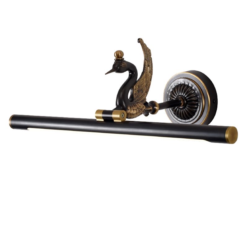 Mitte des Jahrhunderts Luxusstil Zylindrische Wandmontage Waschtischlichter Kupfer 1 Leichte Eitelkeitsbeleuchtung für Badezimmer