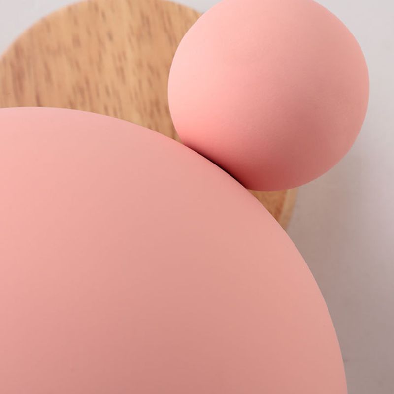 Metal Wall Lights Modern Macaron Style 1 Light Wall Sconce for Bedroom